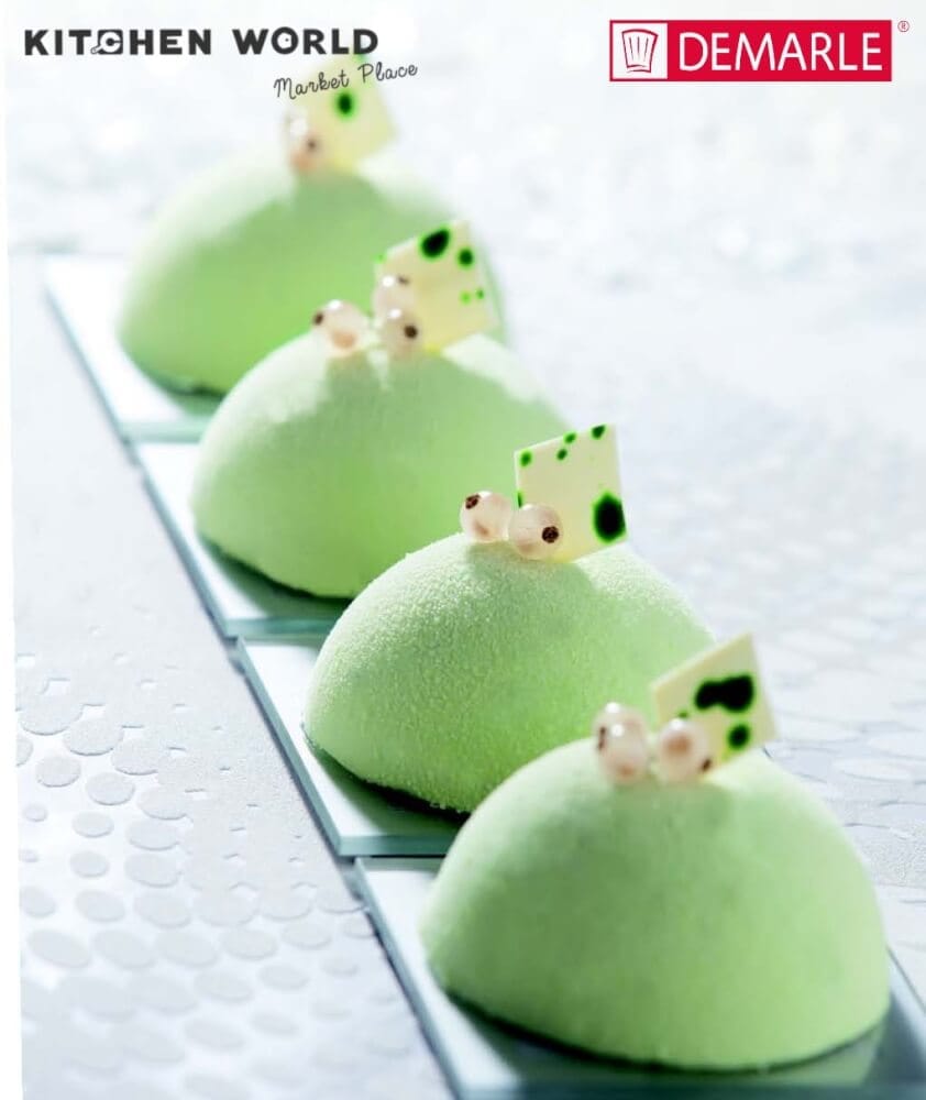 พิมพ์อบขนมเฟล็กซิแพนซิลิโคนครึ่งทรงกลม DEMARLE BW0657 ขนาด 60X40 ซม. สีดำ_8